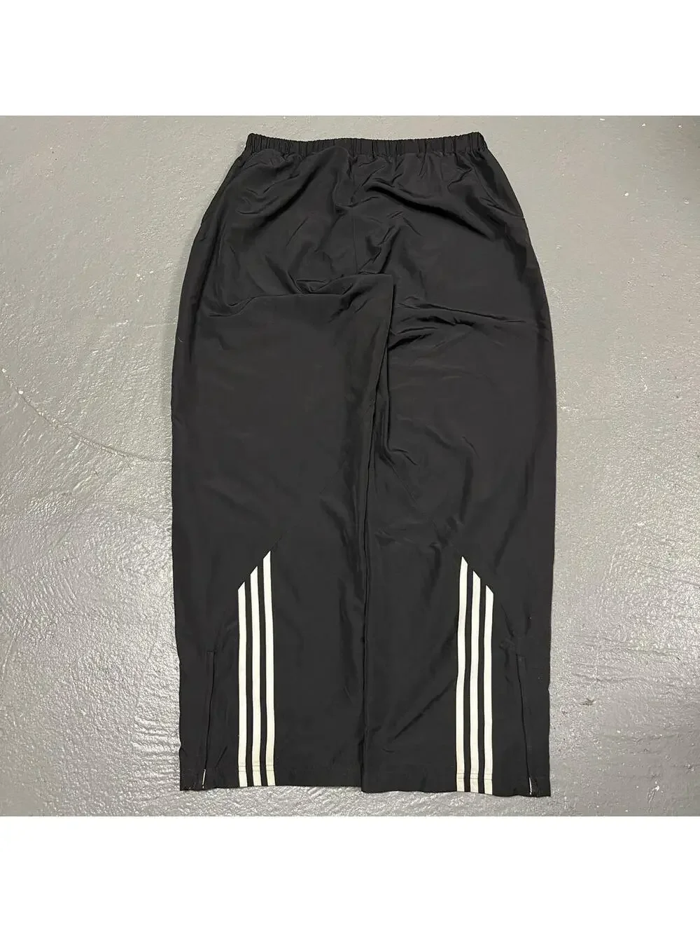 Y2K Adidas Black and White Baggy Trackpants